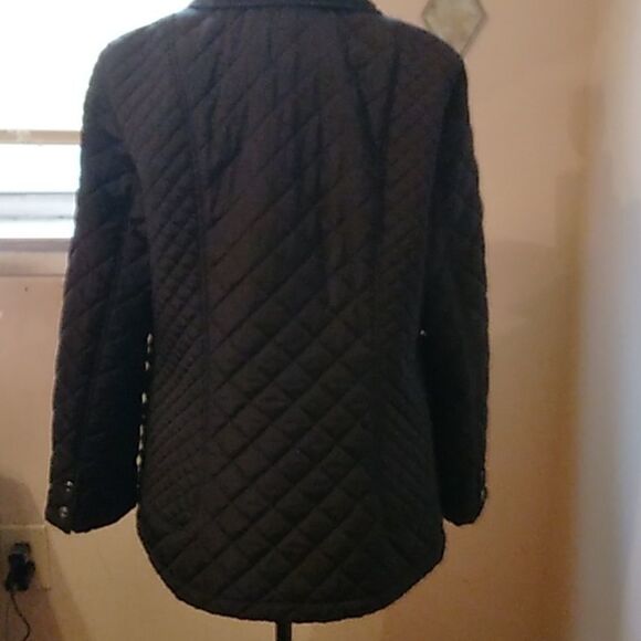 CALVIN KLEIN BLACK QUILTED JACKET SIZE LARGE - Picture 8 of 12